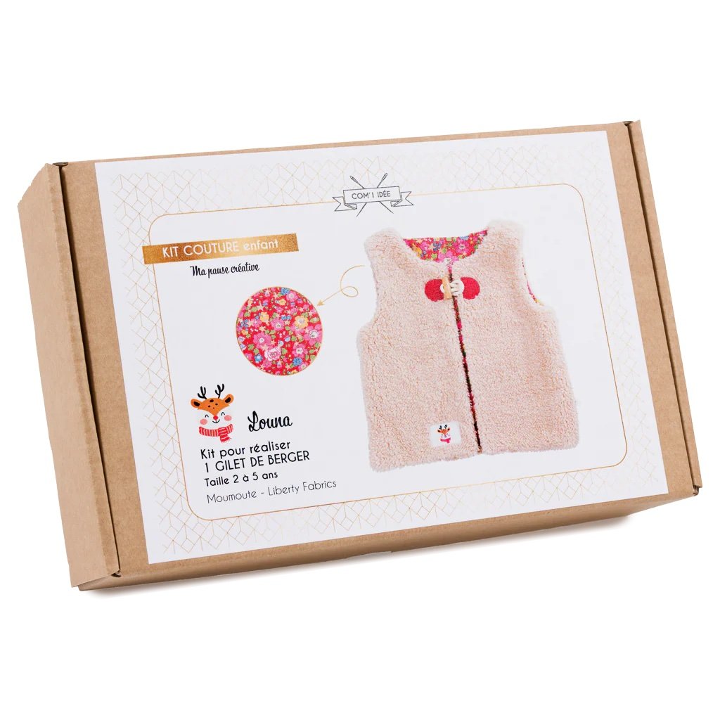 Kit couture gilet berger Louna Com'1 Idée