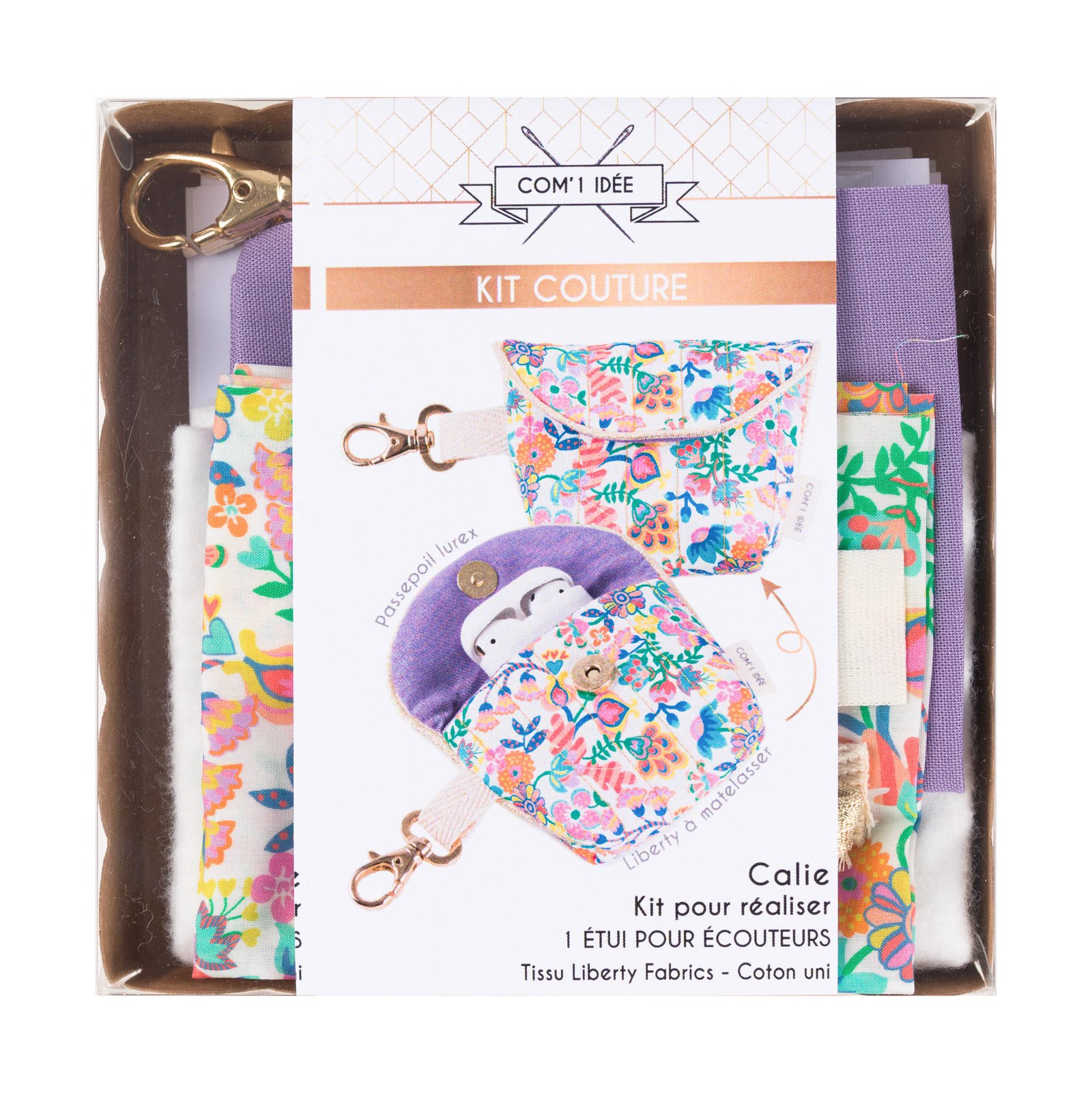 Kit étui écouteurs calie - Com'1 Idée