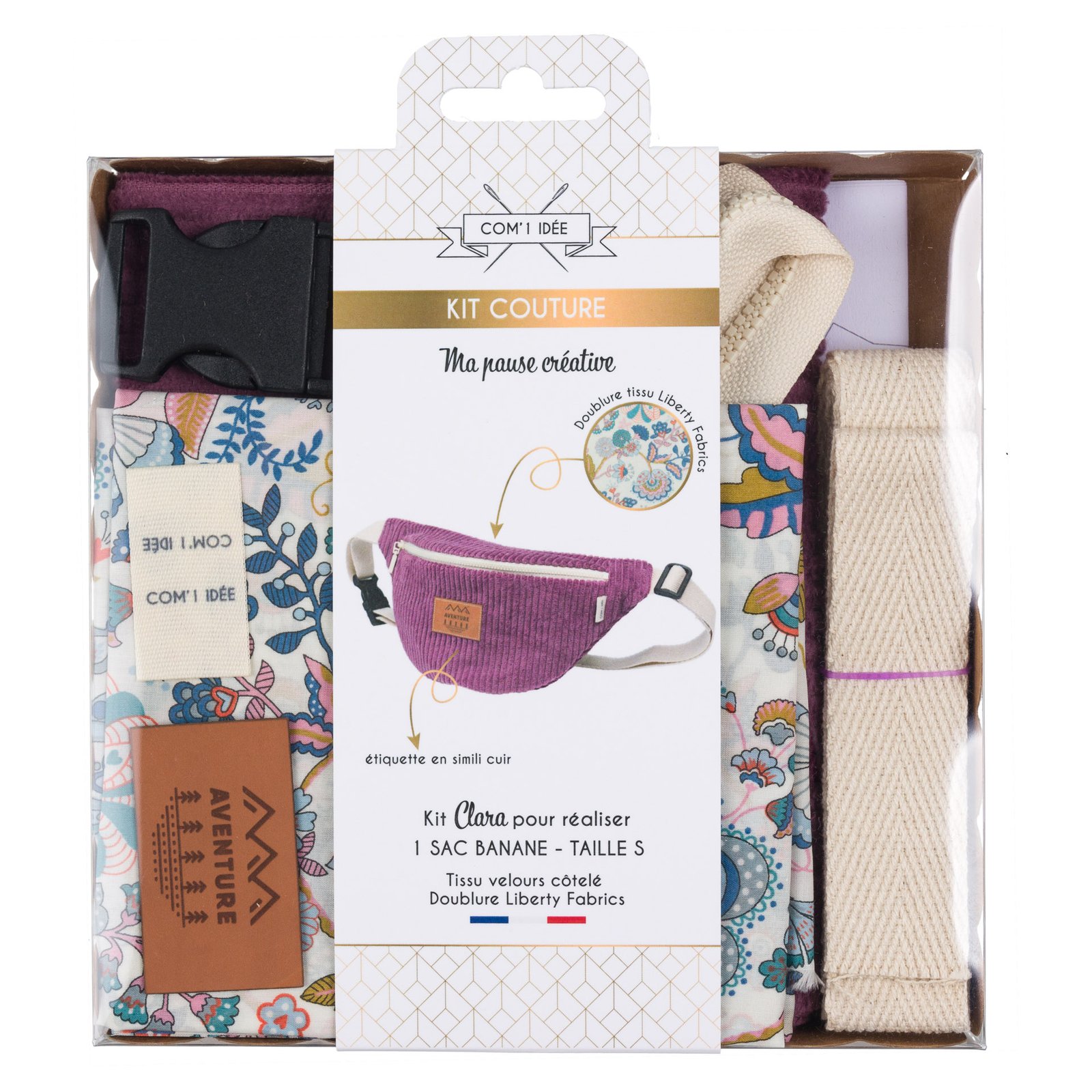 Kit pour sac banane taille S | Clara - Com'1 Idée