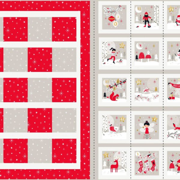 Panneau de calendrier de l'Avent - Noël en forêt - Dashwood Studio