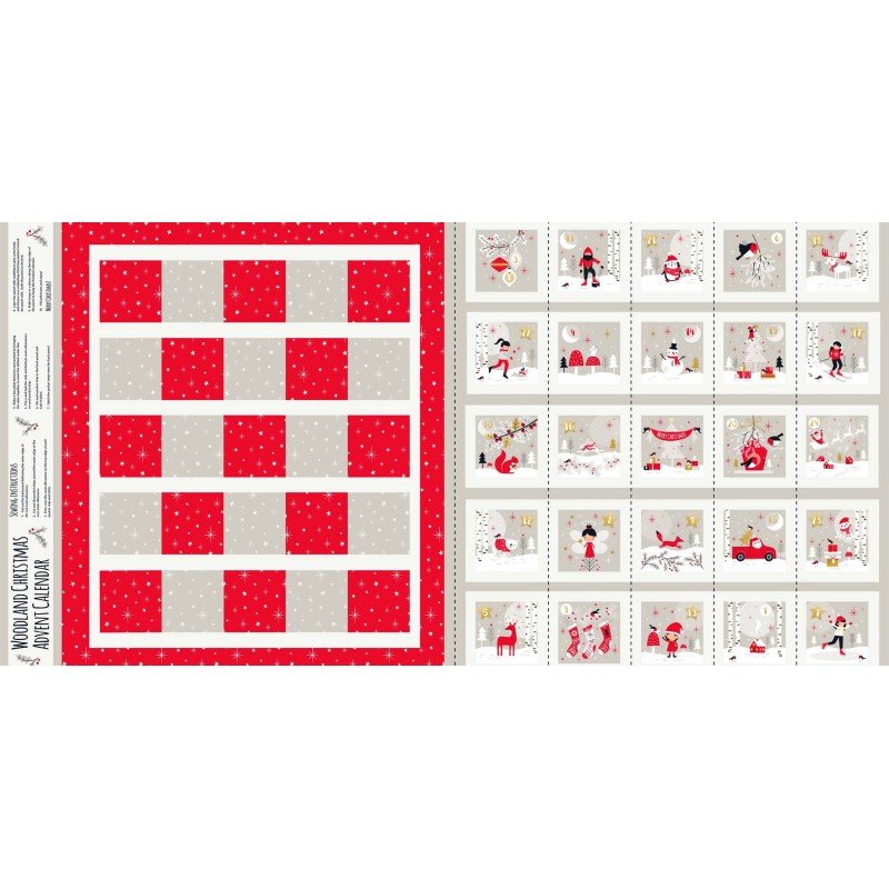 Panneau de calendrier de l'Avent - Noël en forêt - Dashwood Studio