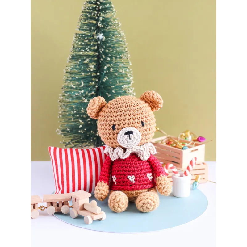 Boule de Noël amigurumi L'ourson