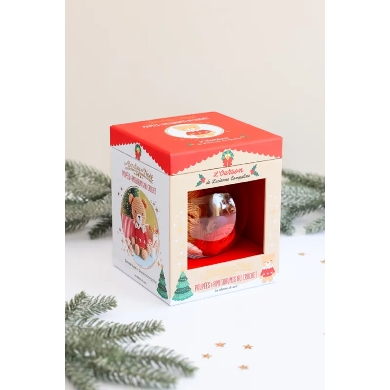 Boule de Noël amigurumi L'ourson