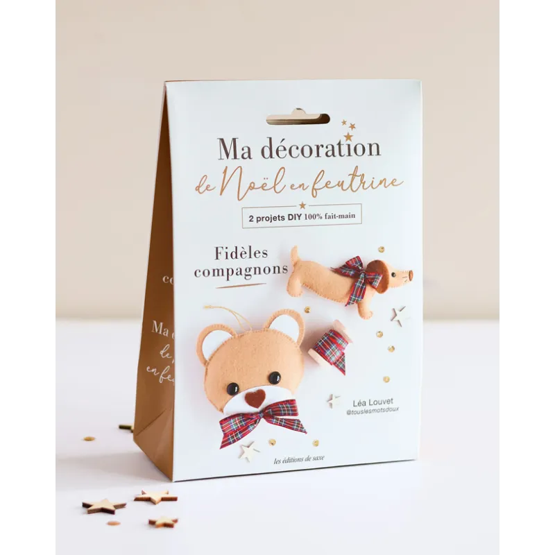kit Ma décoration de Noël en Feutrine : Duo Noël fidèles compagnons
