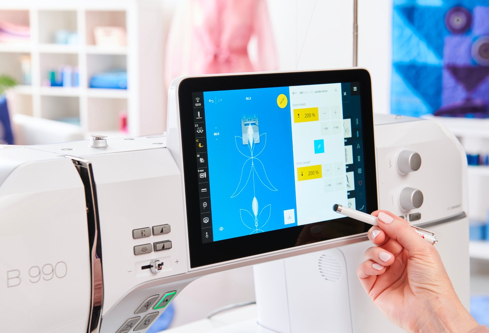 bernina 990 machine à coudre et à broder LT74